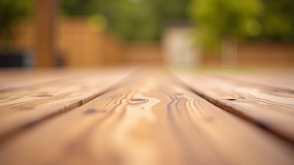 Wooden deck with finishing touches