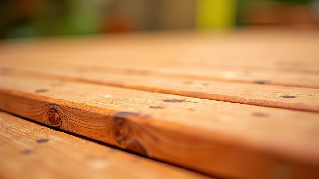 Close-up of premium cedar wood showing warm reddish-brown grain pattern and natural texture, freshly milled